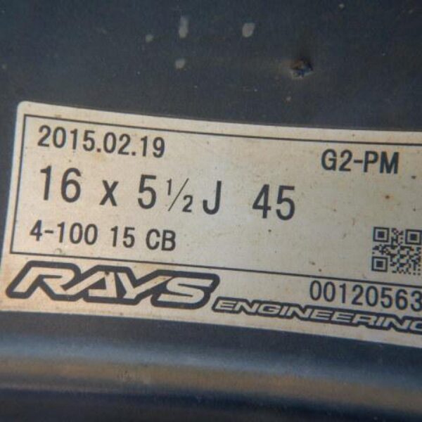 ジョイソン② レイズ　ボルクレーシングG2 16インチ5.5J+45 oldgear-chiba_0329-5560-165s